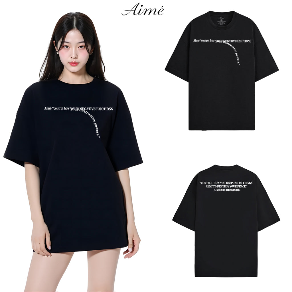 Áo Thun Unisex Aimé – "Control Your Emotions" Motivational Design