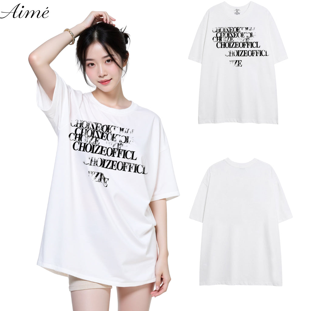 Áo Thun Unisex Aimé – "CHOIZEOFFICIAL" Grunge Typography Tee