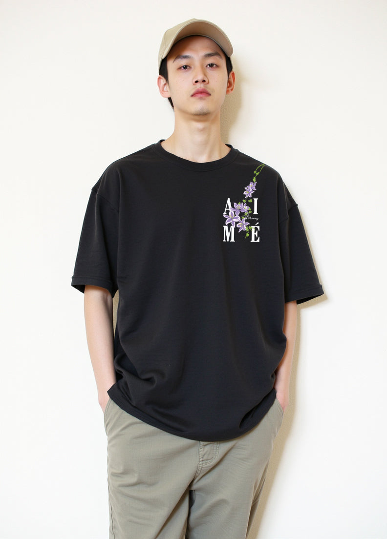 Áo Thun Unisex Aimé – "Floral Elegance" Nature-Inspired Design