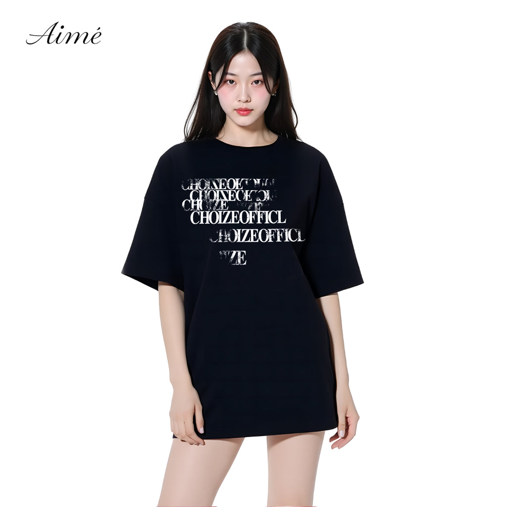 Áo Thun Unisex Aimé – "CHOIZEOFFICIAL" Grunge Typography Tee
