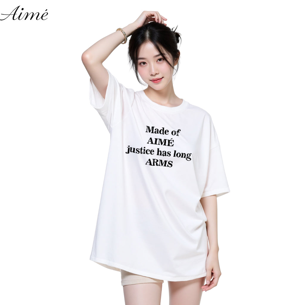 Áo Thun Unisex Aimé – "Justice Has Long Arms" Minimalist Design