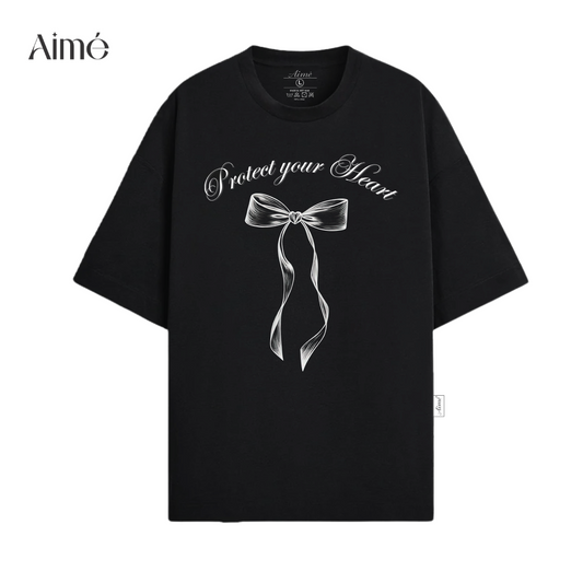 Áo Thun Unisex Aimé – "Protect Your Heart" Minimal Streetwear