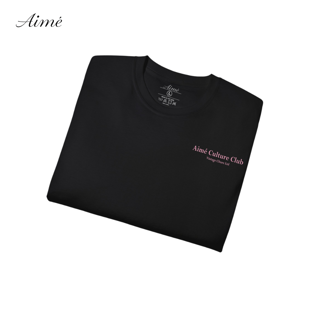 Áo Thun Unisex Aimé – "Culture Club" Minimalist Vintage Design