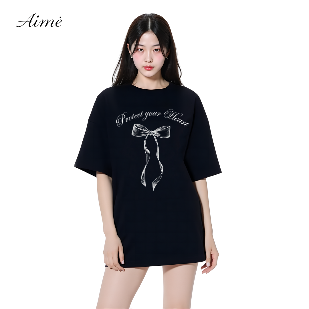 Áo Thun Unisex Aimé – "Protect Your Heart" Minimal Streetwear