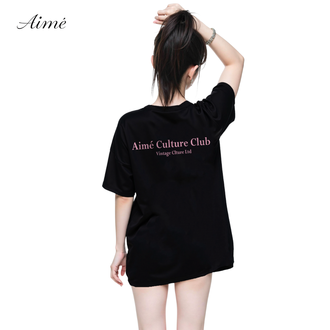 Áo Thun Unisex Aimé – "Culture Club" Minimalist Vintage Design