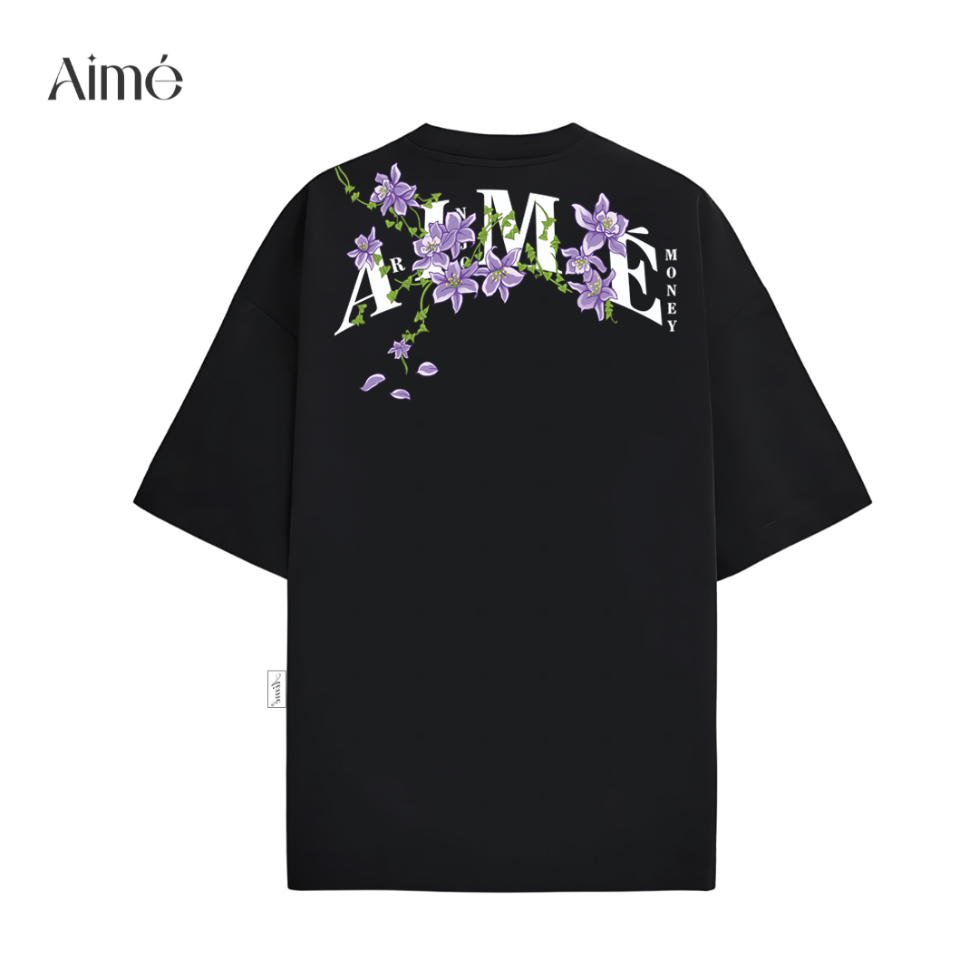 Áo Thun Unisex Aimé – "Floral Elegance" Nature-Inspired Design