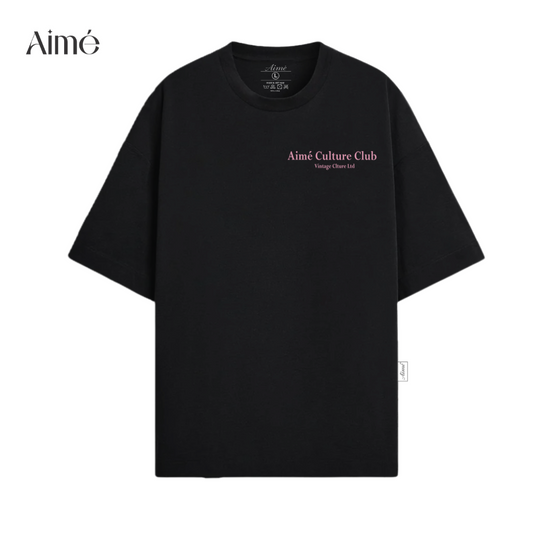 Áo Thun Unisex Aimé – "Culture Club" Minimalist Vintage Design