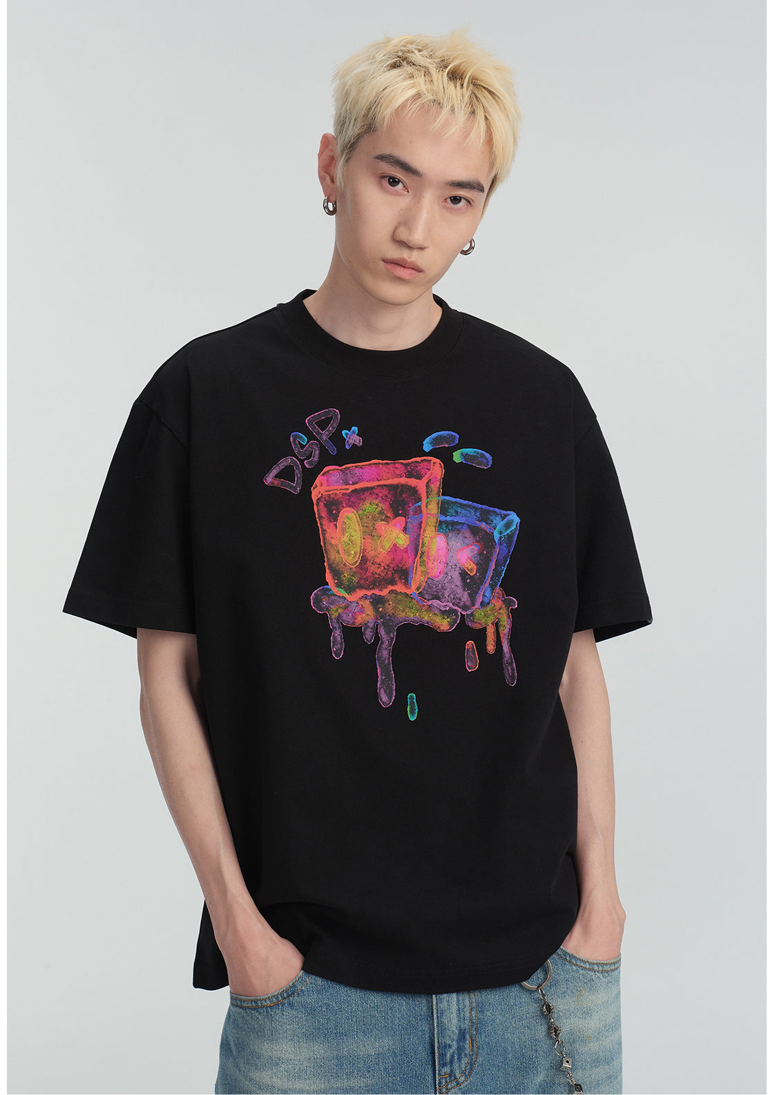 Áo Thun Unisex Aimé – "Melting Dreams" Neon Cup Art Tee
